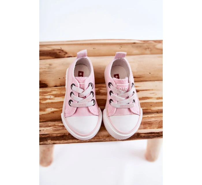 Dětské látkové tenisky BIG STAR KK374052 Růžová Dětské látkové tenisky BIG STAR KK374052 Růžová