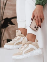 dámské tenisky béžové model 21964445 - Dstreet dámské tenisky béžové model 21964445 - Dstreet