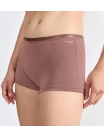 Dámské kalhotky GO Daily Cotton Short 3P - BROWN - sv. hnědé 1141 - SLOGGI Dámské kalhotky GO Daily Cotton Short 3P - BROWN - sv. hnědé 1141 - SLOGGI