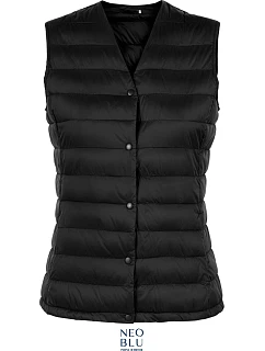 Men Pánská prošívaná vesta deep black model 22499657 - NEOBLU