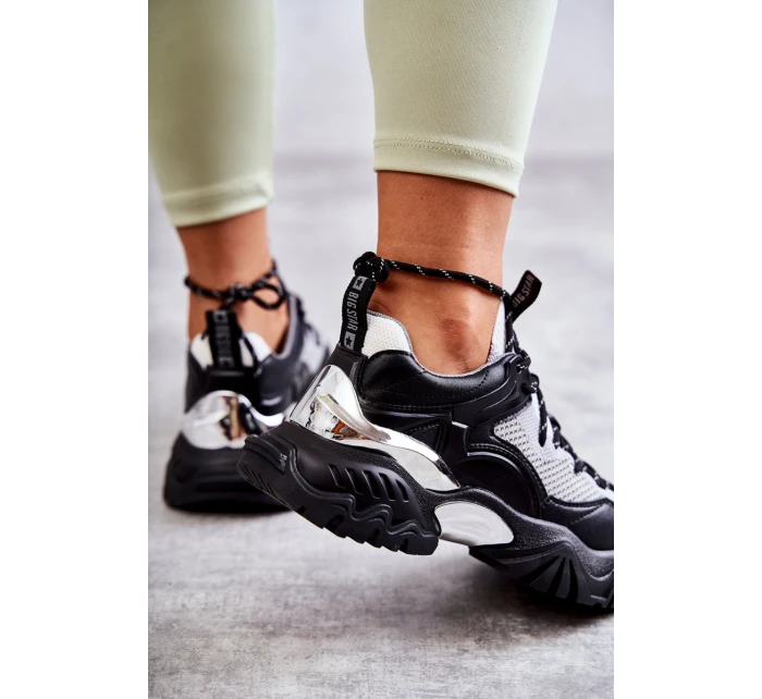 Dámská sportovní obuv Memory Foam System Big Star KK274053 Černo-šedá