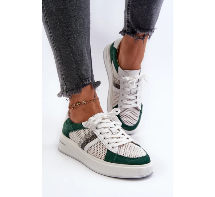 Dámské kožené tenisky D&A model 21659724 - S.Barski