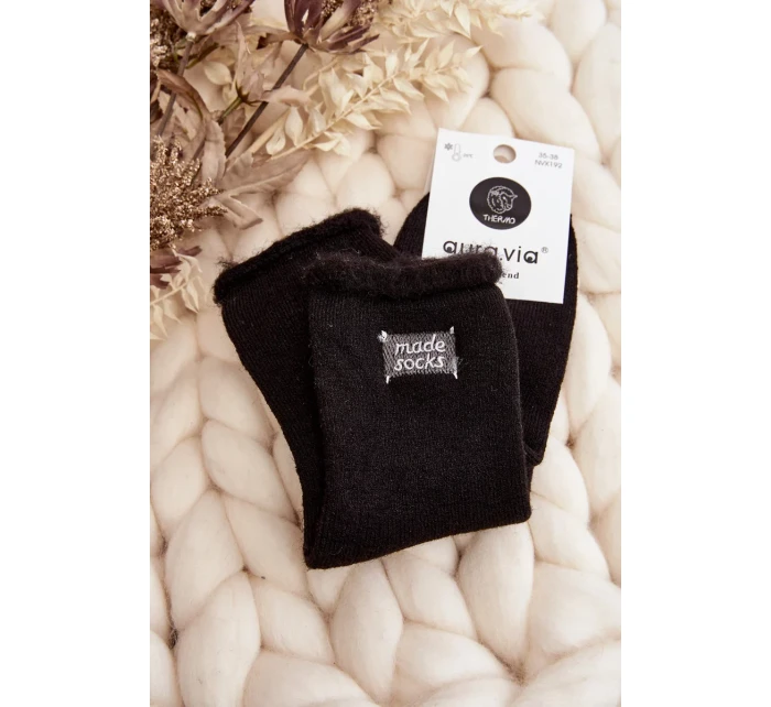 Dámské tlusté ponožky černé Dámské tlusté ponožky černé