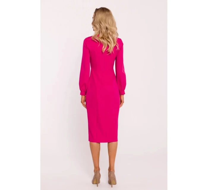 Plášťové šaty model 21149181 fuchsiové - Moe