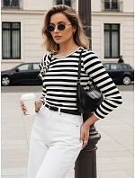 Dámská pruhovaná halenka MORAS černá FashionStreet RY2483