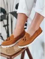 Dámské ažurové mokasíny VANESSO camel FashionStreet ZY0714 Dámské ažurové mokasíny VANESSO camel FashionStreet ZY0714