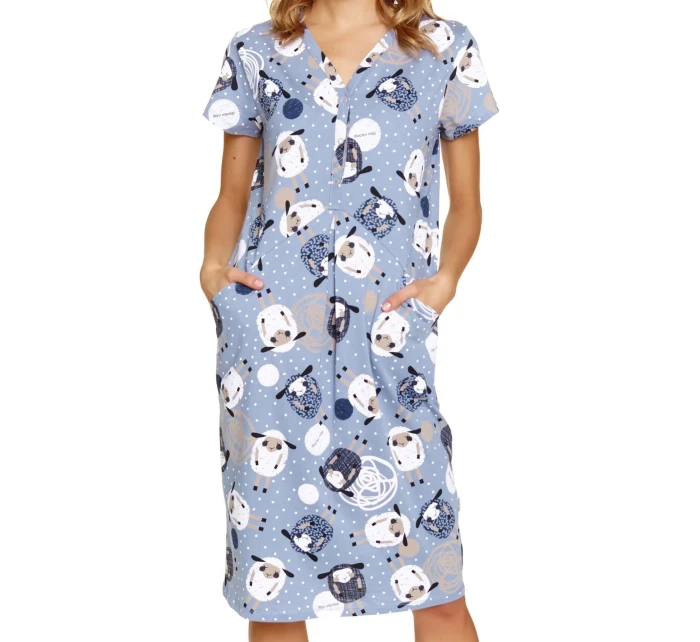 Dámská těhotenská košile 5271 blue - Doctornap