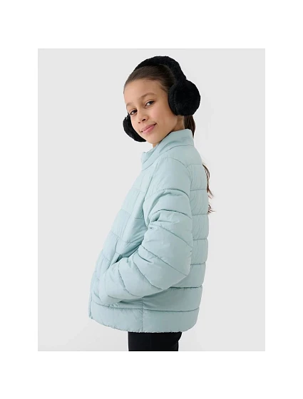 Dívčí péřová bunda se syntetickou výplní model 21435430 - 4F Dívčí péřová bunda se syntetickou výplní model 21435430 - 4F