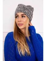 Fleecová čepice Roksana K209 tmavě šedá Fleecová čepice Roksana K209 tmavě šedá