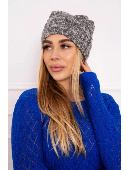 Fleecová čepice Roksana K209 tmavě šedá Fleecová čepice Roksana K209 tmavě šedá