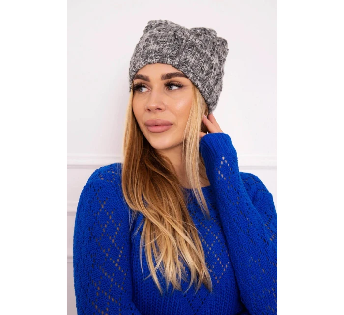 Fleecová čepice Roksana K209 tmavě šedá Fleecová čepice Roksana K209 tmavě šedá