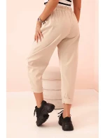 Kalhoty s kapsami Summer Punto béžové