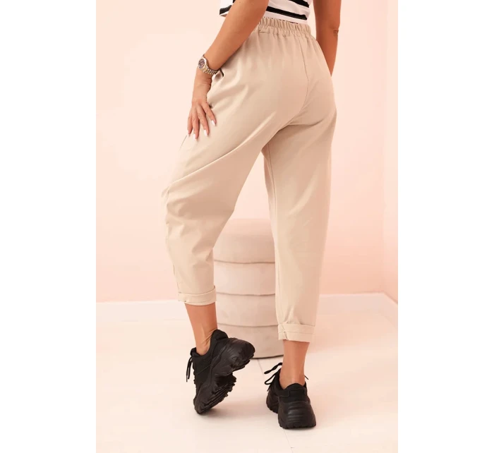 Kalhoty s kapsami Summer Punto béžové