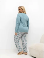 Pyžamo DU PI FP 506.56 tmavě mátové Pyžamo DU PI FP 506.56 tmavě mátové