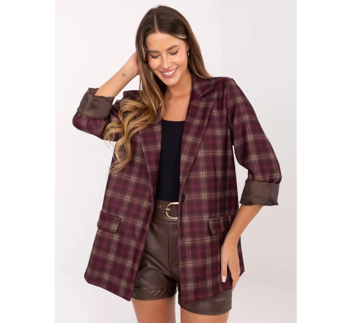 Marynarka IT MA model 21421382 bordowy - FPrice