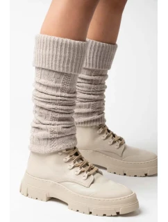 Dámské vlněné návleky 095 Béžová - Steven