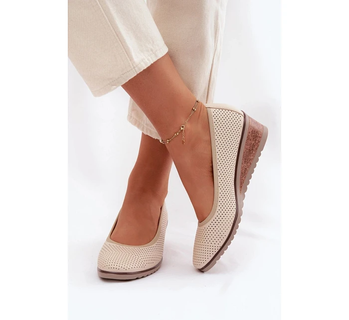 Polobotky na podpatku model 226086 Step in style Polobotky na podpatku model 226086 Step in style