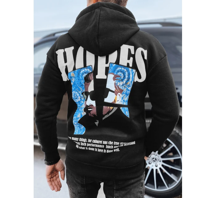 Pánská mikina s potiskem černá Dstreet model 21975438 - FashionStreet