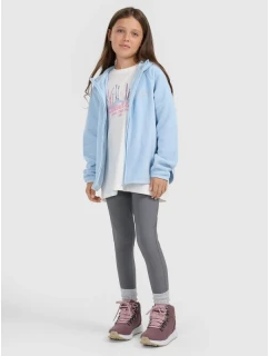 Dívčí volný fleece s kapucí model 21907156 - 4F