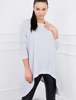Oversize halenka světle šedá