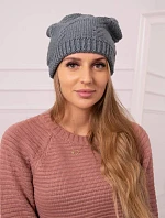 Dámská čepice Lorena K377 tmavě šedá