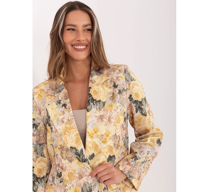 Marynarka IT MA model 22074616 żółty - FPrice Marynarka IT MA model 22074616 żółty - FPrice