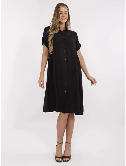 Šaty MI SK model 21078300 černé - FPrice Šaty MI SK model 21078300 černé - FPrice