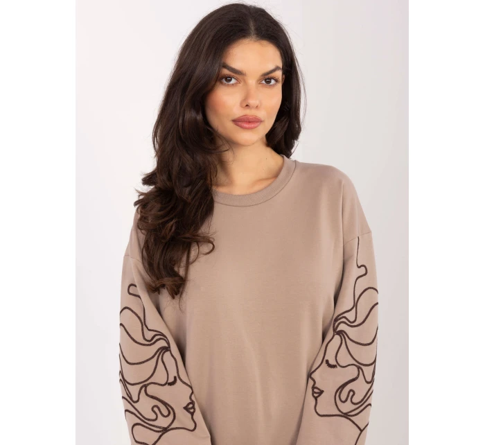 Bluzka RV BZ model 21836660 ciemny bezowy - FPrice