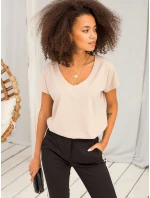 Tričko RV TS 4832.01P béžové Tričko RV TS 4832.01P béžové