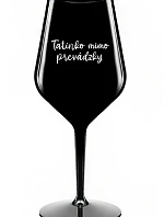 TATINKO MIMO PREVÁDZKY- čierny nerozbitný pohár na víno 470 ml