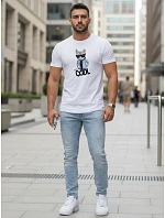 Pánské tričko Stay COOL s potiskem bílé FashionStreet NX5018R
