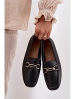 Dámské loafers polobotky s ozdobou Priscelle – černé