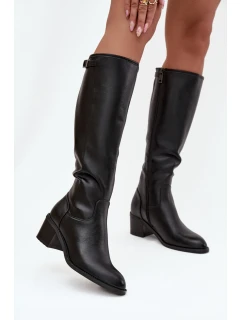 Kozačky na podpatku  model 219141 Step in style