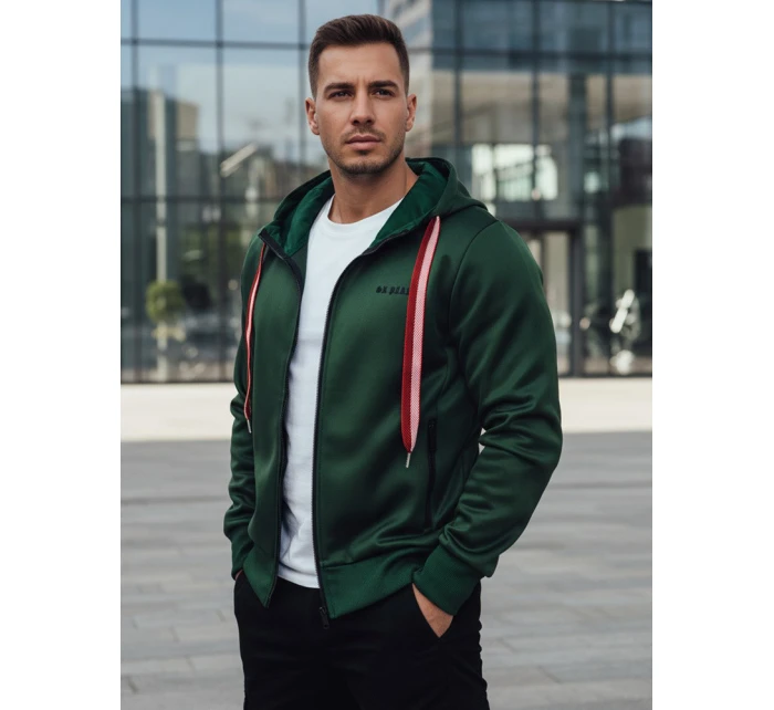 Pánská mikina s kapucí zelená Dstreet model 21982580 - FashionStreet