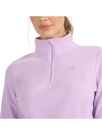 Dámská fleecová mikina 4F F069 světle fialová 4FWAW25UFLEF069 52S Dámská fleecová mikina 4F F069 světle fialová 4FWAW25UFLEF069 52S