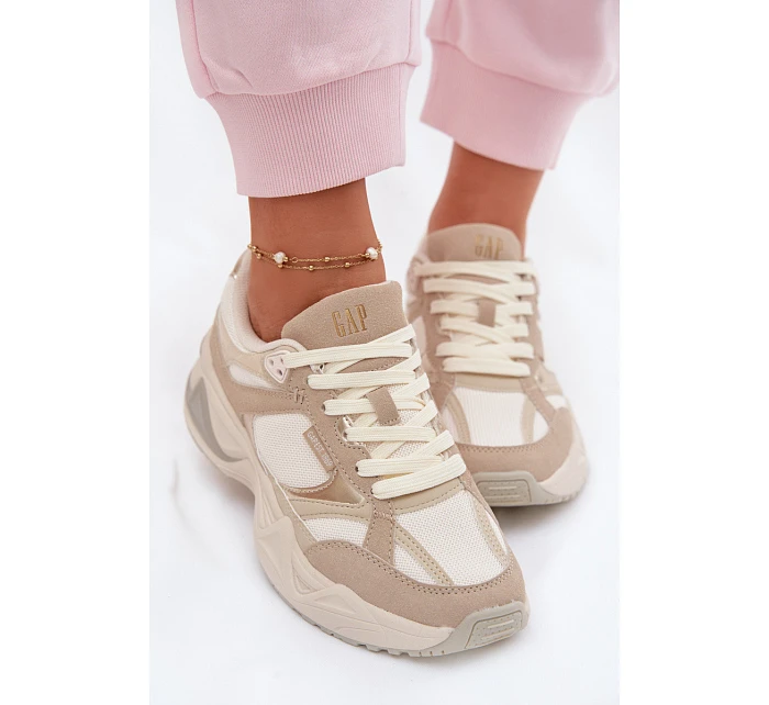 Dámské tenisky na platformě Béžové model 22074783 - GAP Dámské tenisky na platformě Béžové model 22074783 - GAP