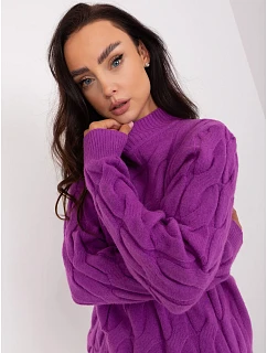 Jumper AT SW model 22552164 tmavě fialový - FPrice