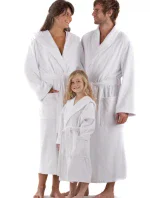 AKCE Župan unisex lýmec froté 2114 Sauna bílý - Vestis