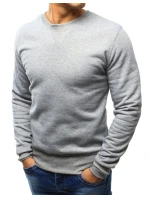 Pánská mikina s kapucí šedá model 21962650 - FashionStreet