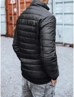 Pánská přechodná prošívaná bunda černá FashionStreet TX3270z Pánská přechodná prošívaná bunda černá FashionStreet TX3270z