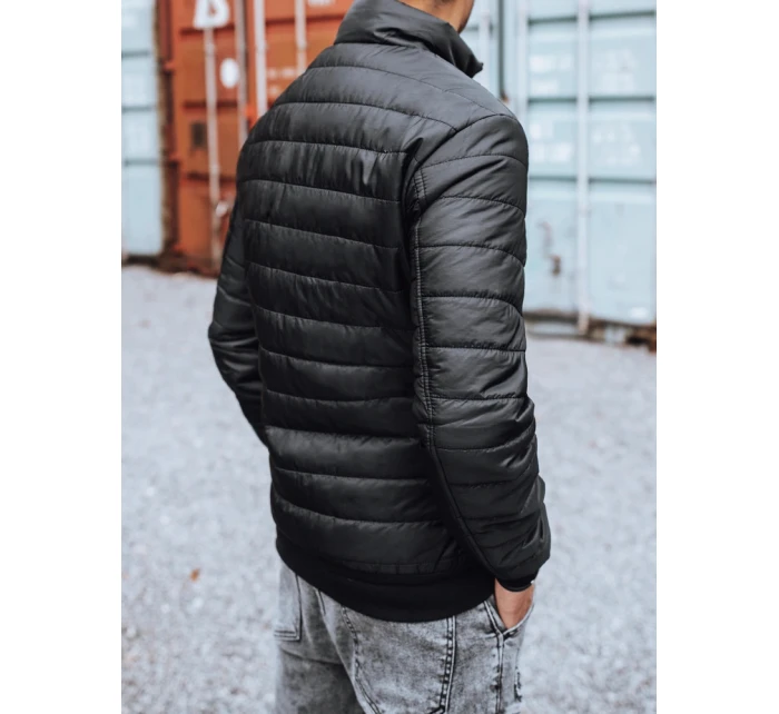 Pánská přechodná prošívaná bunda černá FashionStreet TX3270z Pánská přechodná prošívaná bunda černá FashionStreet TX3270z