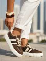 Dámské tenisky na platformě hnědé FashionStreet ZY1392