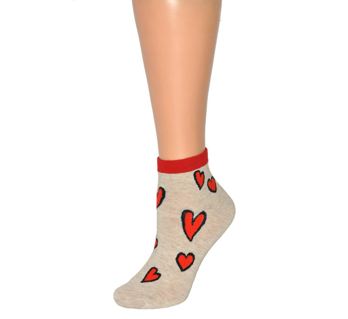 Dámské ponožky model 15150478 Srdce - Magnetis