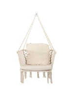Závěsné křeslo Čapí hnízdo 78x64CM ECRU