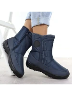 Dámské ploché zateplené sněhule tmavě modré Potocki SU33310 Dámské ploché zateplené sněhule tmavě modré Potocki SU33310