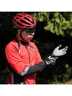 Zateplené cyklistické rukavice Rockbros, dlouhé, velikost: M - černo-šedé