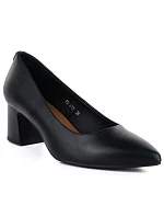 Dámské lodičky na podpatku černé Sergio model 22099499 - LEONE Dámské lodičky na podpatku černé Sergio model 22099499 - LEONE