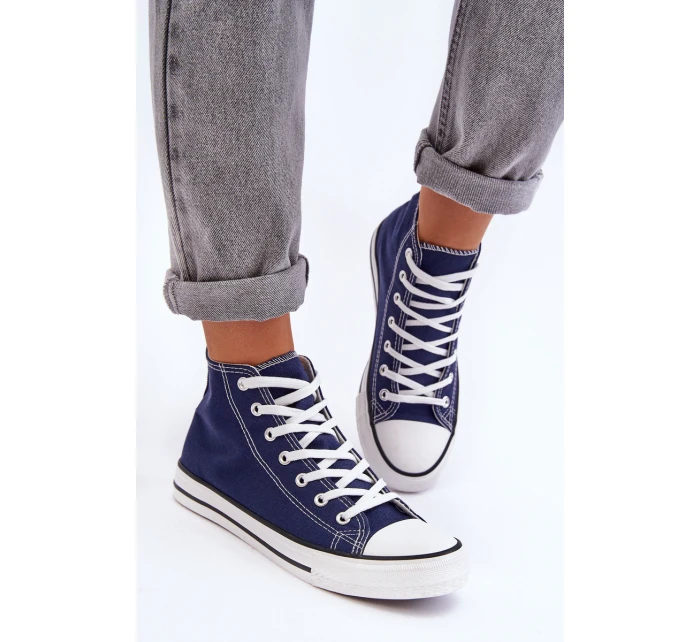 Dámské Klasické Vysoké Boty Modré model 21626533 - Boto Dámské Klasické Vysoké Boty Modré model 21626533 - Boto