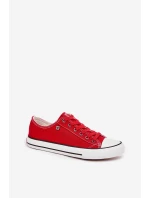 Dámské Nízké Tenisky Big Star model 21705169 Červené - Big Star Shoes Dámské Nízké Tenisky Big Star model 21705169 Červené - Big Star Shoes