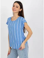 Dámská halenka D73771R10978Q modrá - FPrice